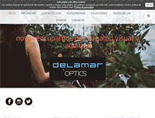 Tablet Screenshot of delamaroptics.com